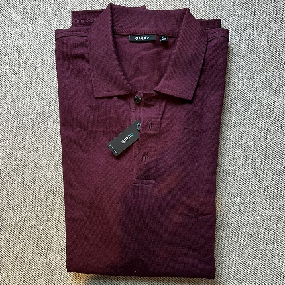 Men's Burgundy Polo Shirt